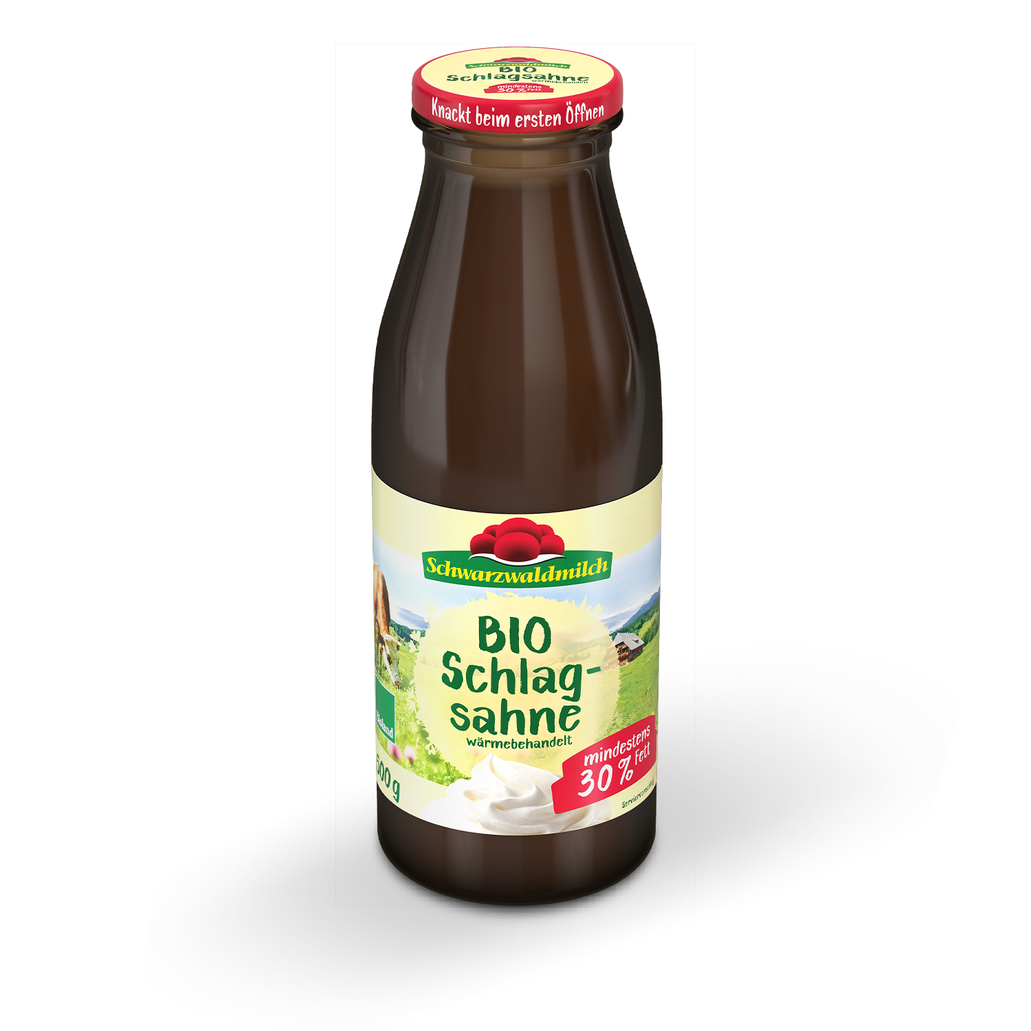 Bio Schlagsahne | 30% | 0,5L-Flasche | ohne Carrageen